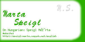 marta speigl business card